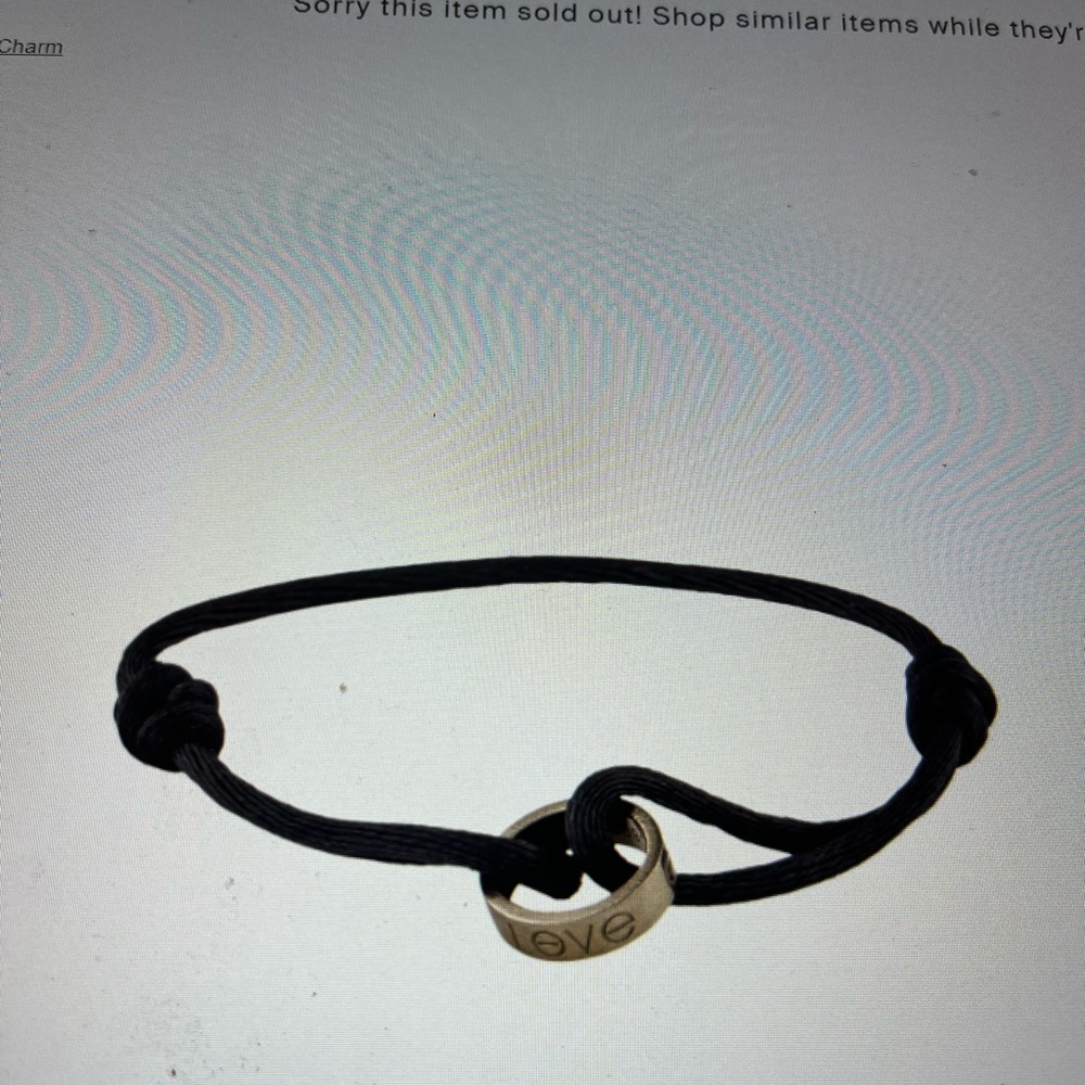 Authentic Cartier Love Cord Bracelet